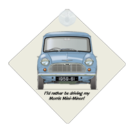 Morris Mini-Minor 1959-61 Car Window Hanging Sign